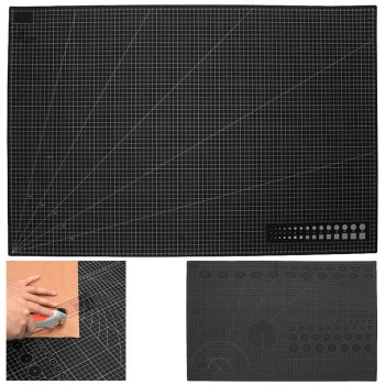 Self-Healing Cutting Mat A1 Double-Sided for Crafting and Modeling, Black