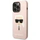 Karl Lagerfeld iPhone 14 Pro Max Case Silicone Karl\'s Head, Pink