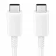 Samsung EP-DA705BWE USB-C uz USB-C kabelis 3A 1m, balts