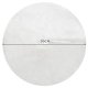 Ruhhy Christmas Tree Skirt Mat, 90 cm, White