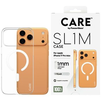CARE by PanzerGlass SL1M MagSafe maciņš iPhone 17 Pro Max tālrunim – caurspīdīgs | Phone Case Cover