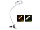 Regulējama LED USB kosmētiskā galda lampa ar klipsi / Lasīšanas gaisma | Clip-On LED Reading Light Cosmetic Lamp