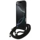 Guess 4G Lielā Logotipa Siksniņas Crossbody Maciņš priekš iPhone 17 Pro Max - Melns | Big Logo Cord Stap Phone...