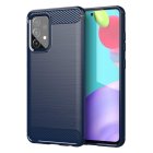 Carbon Case elastīgs TPU vāciņš priekš Samsung Galaxy A72 4G, zils
