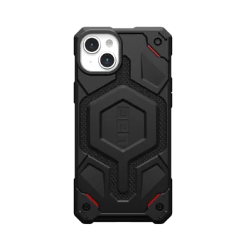 Apple iPhone 15 Plus 6.7'' UAG MagSafe Monarch Pro Hard Case Cover, Black Kevlar | Чехол Кейс Кабура...