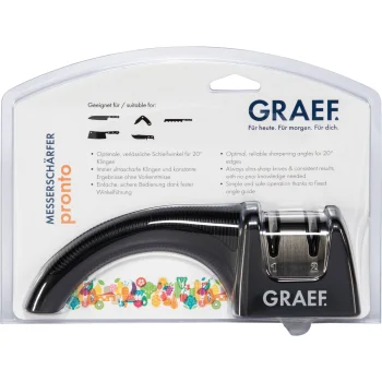 Rokas nažu asinātājs Graef Pronto, sudraba / melns