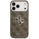 Guess 4G Big 4G Classic Logo vāciņš iPhone 17 Pro Max, brūns / sudraba