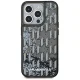 Karl Lagerfeld iPhone 15 Pro Max vāciņš Liquide Glitter Monogram Gradient, melns