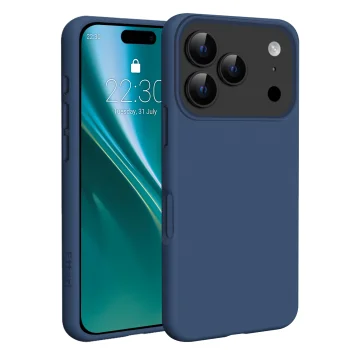 Etteri Silicone Mag vāciņš priekš iPhone 17 Pro Max / 18 Pro Max, tumši zils