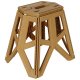 Folding Camping Stool, Portable, 40 cm, Beige