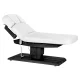 Elektriskā SPA kušete Sillon Relax, 63-87 cm, balta ar tumša koka pamatni