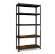 Humberg HR-852 Metal Shelving Unit 180x90x40 cm, Black