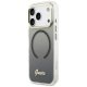 Guess IML Gradient Script Metal MagSafe maciņš iPhone 17 Pro telefonam – melns | Phone Case Cover