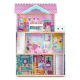 3 stāvu koka leļļu mājiņa ar liftu un LED apgaismojumu | Wooden Doll House