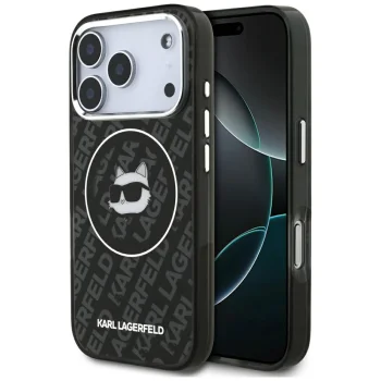 Karl Lagerfeld IML Choupette Head Logo MagSafe чехол для iPhone 17 Pro - черный