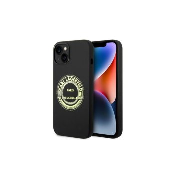 Karl Lagerfeld iPhone 14 Pro vāciņš Silicone RSG, melns