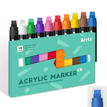 Akrilas marķieri ARRTX Jumbo, 10 krāsas, 15 mm uzgalis