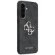 Guess Leather 4G Metal Logo vāciņš Samsung Galaxy A37 5G, melns