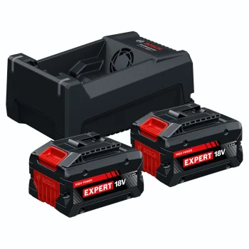 Bosch Starter Set 2x EXBA18V-55 Batteries and GAL12V/18V-80 Rapid Charger