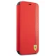 Ferrari iPhone 13 mini чехол-книжка On Track Carbon Stripe, красный