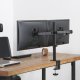 Maclean MC-884 Dual Monitor Desk Mount, 17-32\", 2x 8kg, Black