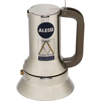 Гейзерная кофеварка Alessi 9090/1, 1 чашка, нержавеющая сталь