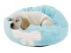 Plush Pet Bed for Dogs and Cats, Blue, 35 cm