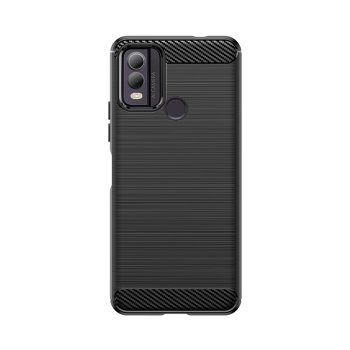 Carbon Case Silicone Case for Nokia C22 Black
