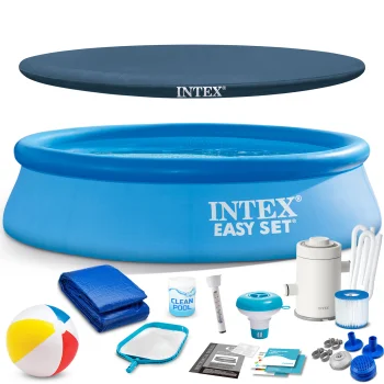 Piepūšamās malas dārza baseins Intex 28108, 244 x 61 cm ar sūkni un piederumiem
