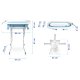 Ricokids RK-287 Foldable Baby Bath Tub with Stand, Thermometer and Cushion, White/Blue