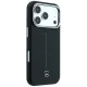 Mercedes vāciņš iPhone 18 Pro Max / 17 Pro Max Leather Semi Wrap Iconic Line MagSafe, melns
