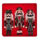 Ruhhy 24728 Christmas Decorative Cushion Cover 40x40 cm, Nutcracker