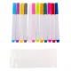 Bērnu Mīkstais Zīmēšanas Albums Burtnīca Dēlis + 12 Marķieri, Dzeltens | Kids Soft Drawing Album Notebook Board