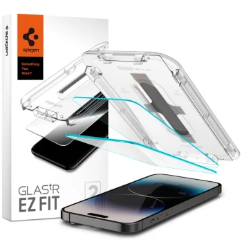 Защитное стекло Spigen GLAS.TR EZ Fit для iPhone 14 Pro (2 шт.)