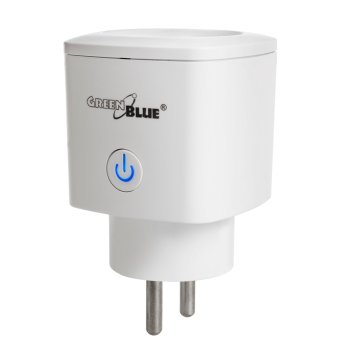 Умная WiFi розетка GreenBlue GB720, 3680W, Android/iOS/Alexa