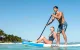 Надувная SUP-доска FunWater SUPFW05B Tiki 3.2 м с аксессуарами, сине-белая