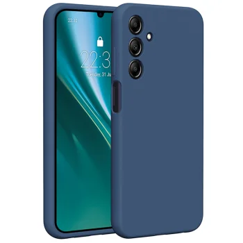 Etteri Silicone Case for Samsung Galaxy A25 5G, Dark Blue