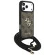 Guess 4G Big Logo Cord Stap Crossbody Phone Case Cover iPhone 17 Pro Max - Brown