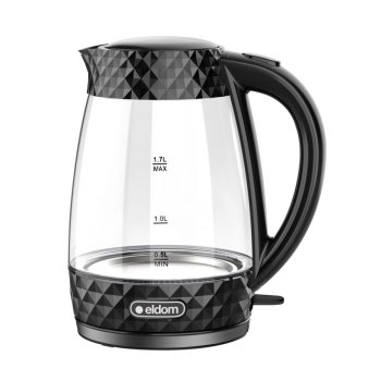 ELDOM C480C 1.7 L 2200 W cordless glass electric kettle, black