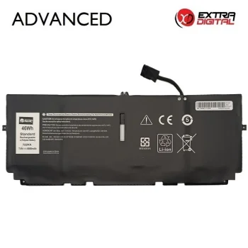 Portatīvā datora akumulators Extra Digital Dell 722KK, 6000 mAh, 7.6V