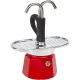 Bialetti MINI EXPRESS Set espresso kafijas automāts ar 2 krūzītēm, Sarkans