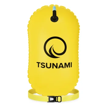 4Fizjo TSUNAMI piepūšamā peldēšanas drošības boja, dzeltena
