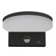 Maclean MCE344 B LED fasādes lampa ar kustības sensoru, 15W, IP65, melna