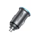 Acefast B15 65W USB-A + USB-C Automašīnas Lādētājs, Pelēks