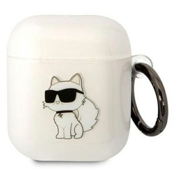 Karl Lagerfeld чехол для AirPods 1/2 Ikonik Choupette прозрачный
