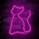 Forever Light LED neons Kaķis, rozā (USB / baterijas)