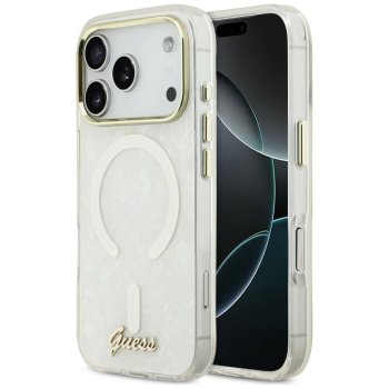Guess IML Shell Script Metal MagSafe Maciņš ar magnētisko MagSafe stiprinājumu iPhone 17 Pro Max telefonam –...