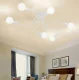Griestu lampa ar 6 zariem ZD74K, balta