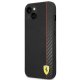 Чехол Ferrari для iPhone 14 Plus On Track Stripe Carbon, черный