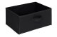 Plaukts ar 3 auduma groziem ModernHome loft stila organizators, melns